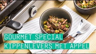 24Kitchen  Hugo’s gebakken kippenlevertjes met appel  Gourmet specials [upl. by Stacey]