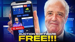 Mock IPL Like Auction Software FREE 2025 [upl. by Jozef]