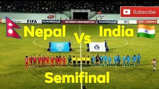 Nepal Vs India Semifinal Highlights《SAFF WOMENS CHAMPIONSHIP 2024》nepalifootball nepalvsindia [upl. by Laemsi]