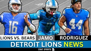 Detroit Lions News Lions DEFEAT Bears Breakdown Malcolm Rodriguez Injury Jameson Williams Antics [upl. by Sabrina834]