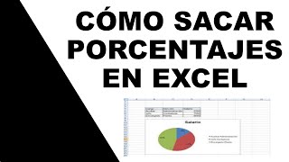 Cómo sacar porcentajes en excel  contabilidad en excel 2016 [upl. by Amlev369]