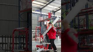 Himor vertical mast lift use instruction verticalmastlift mastlift onepersonlift [upl. by Artemisia]