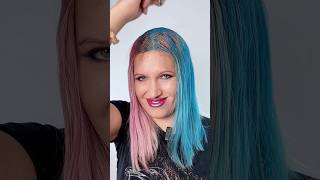 Feather  glitter in hair   🪶 beautyhack haircare hairstyle [upl. by Anauqed]