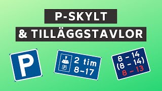 Parkeringsskyltar amp tilläggstavlor  Så får du parkera [upl. by Orual]