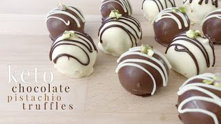 Keto Chocolate Pistachio Truffles [upl. by Ytte]