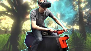 VR Hoverbike Simulator Game 3  James Bruton [upl. by Halbeib]