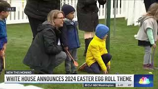 White House announces 2024 Easter Egg Roll theme  NBC4 Washington [upl. by Akinek]