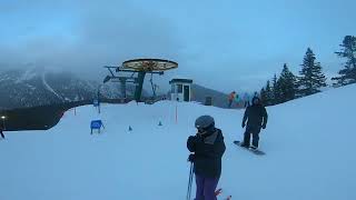 Night Skiing at Mt Norquay  Banff 2023  Ski Big 3 [upl. by Shepperd]