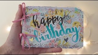 😍❤️ como hacer un ALBUM de fotos para CUMPLEAÑOS 📷 🎂 Tutorial [upl. by Eitteb]