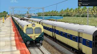 MEMU RED TRAIN Railworks game Tamil [upl. by Hakaber]