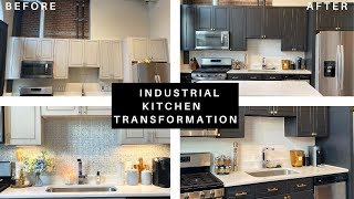 UNDER 500 INDUSTRIAL KITCHEN TRANSFROMATION [upl. by Bat522]