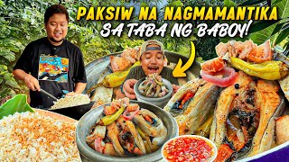 NAGMAMANTIKANG PAKSIW BANGUS na quotMay TABA ng BABOYquot LUTONG PALAYOK with GARLIC FRIED RICE [upl. by Nelag]