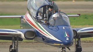 FRECCE TRICOLORI  AEROPORTO DI SDAMIANO 12102024 PARTENZA [upl. by Chapell440]