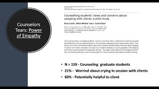 Counselors Tears Power of Empathy [upl. by Immac]