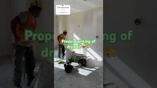 How to make proper paint application drywall construction painting decoration building shorts [upl. by Anik]