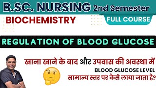 How Blood Glucose level is regulated in Fed amp Fasting State  BSc nursing 2nd sem  Biochemistry [upl. by Ahseiym]