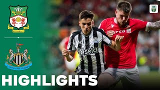 Wrexham vs Newcastle United  Highlights  EFL Papa Johns Trophy 05092023 [upl. by Acnayb]