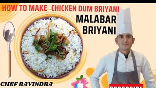 Malabar chicken dum biryani  chicken dum biryani  briyani  Gee Rice  thalasserybiriyani [upl. by Adnorhs]