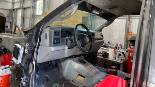 1999 Ford F350 XL To XLT In Cab Wiring Harness Retrofit  The 73 Dashboard Is Installed [upl. by Vedis883]