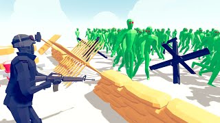 Zombie 100 Units vs Army Soldier  Totally Accurate Battle Simulator TABS [upl. by Darcey]