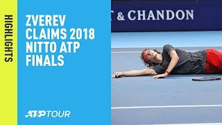 Highlights Zverev Defeats Djokovic In Final Of Nitto ATP Finals 2018 [upl. by Ferde593]