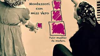 Montessori con miss Vero Pulir muebles de madera [upl. by Gabriello]