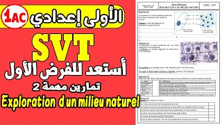 تمارين هامة للاستعداد للفرض الأول اللأولى إعداديexploration dun milieu naturel exercice svt 1 APIC [upl. by Pablo]