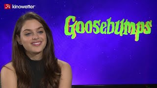 Interview Odeya Rush GOOSEBUMPS [upl. by Aicatan]