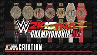 WWE 2K19 TNA CHAMPIONSHIPSET  CREATION  CatchoMania [upl. by Schott]