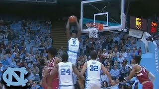 UNCs Nassir Little Skies For AlleyOop Dunk [upl. by Etz]