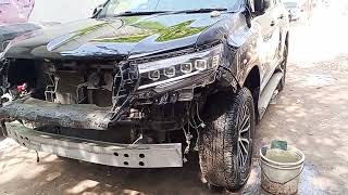 Toyota Prado 2018 model front donon bumper rank kiye Hain 😘 [upl. by Namrac]