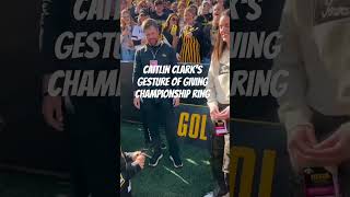 Do you think Caitlin Clarks gesture of giving away her Championship rings 1million [upl. by Ahsitan524]