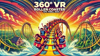 Best 360° VR Roller Coaster Epic Drops amp Stunning Views [upl. by Aicetal]