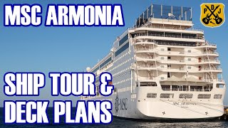 MSC Armonia Ship Tour  Our Narrated Video Tour With Deck Plans  February 2020  ParoDeeJay [upl. by Eyak924]