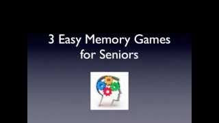 3 Easy Memory Games for Seniors [upl. by Tartaglia]