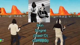 Skin Soigné StashD Gameplay Fortnite [upl. by Heimer603]