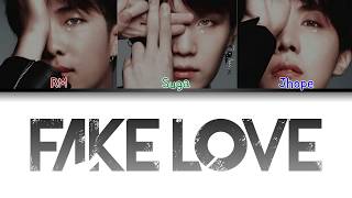 BTS방탄소년단 FAKE LOVERAP LINE ORIGINAL DEMO VERftALEOSSYAColor Coded LyricsHanRomEng가사 [upl. by Angelita115]