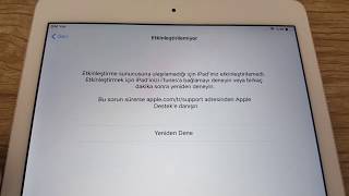 ipad Etkinleştirme Sorunu çözüm video 01  devami aciklamada [upl. by Opiuuk]