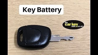 Key Battery Renault Clio HOW TO change [upl. by Alocin247]