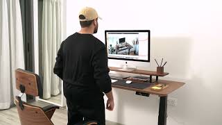 Standing Desk by Oakywood  How to Assemble Your SitStand Desk [upl. by Lyrak]