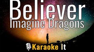 Believer  Imagine Dragons Karaoke Version 4K [upl. by Tandy]