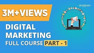 Digital Marketing Course Part  1 🔥 Digital Marketing Tutorial For Beginners  Simplilearn [upl. by Conant468]