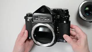 Reset the shutter on a Pentax 6x7 Pentax 67 [upl. by Rentschler291]