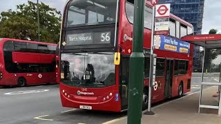 Stagecoach Route 56 Visual St Barts Hospital to Whipps Cross [upl. by Aerbma]