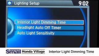 Setting the Interior Light Dimming Time in Your New Honda [upl. by Jegger718]