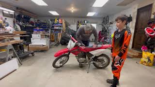 2006 Honda CRF80F Fuel Petcock Replacement [upl. by Sammie]