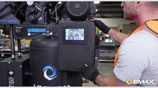 Duty Cycle Series EMAX Hydro SMART AIR® Technology Silent Air Industrial Air Compressor [upl. by Loftus]