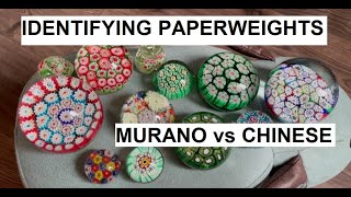 How to ID Paperweights 2 Murano vs Chinese Millefiori [upl. by Sotos402]