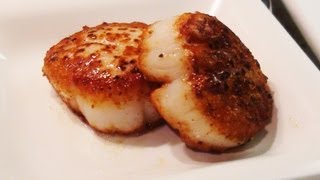 How to Sear Scallops  NoRecipeRequiredcom [upl. by Guyer]