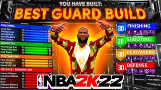 BEST GUARD BUILD IN NBA 2K22 NEW DEMIGOD SLASHING PLAYMAKER BUILD IN NBA 2K22 Best Build 2k22 [upl. by Brothers]